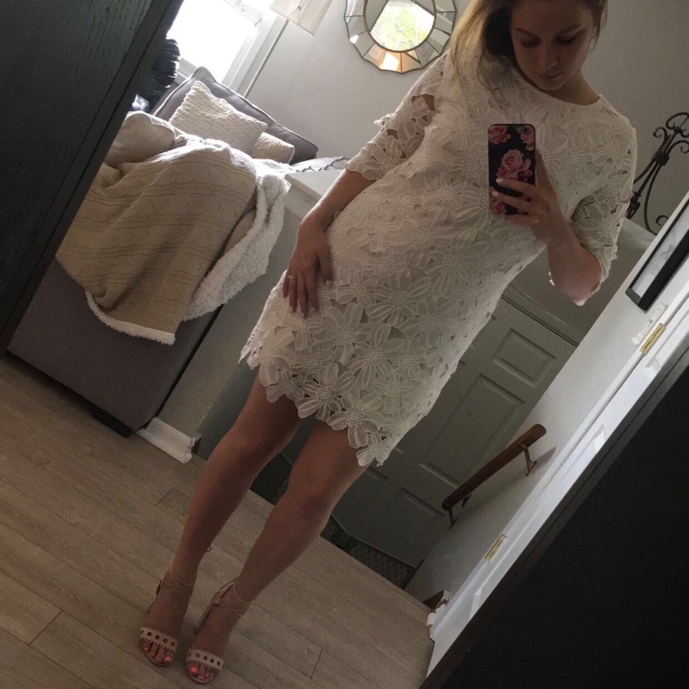 Wells Grace white lace dress size medium